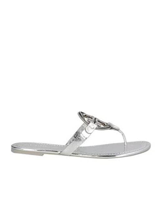 Tory Burch White Flip-Flops