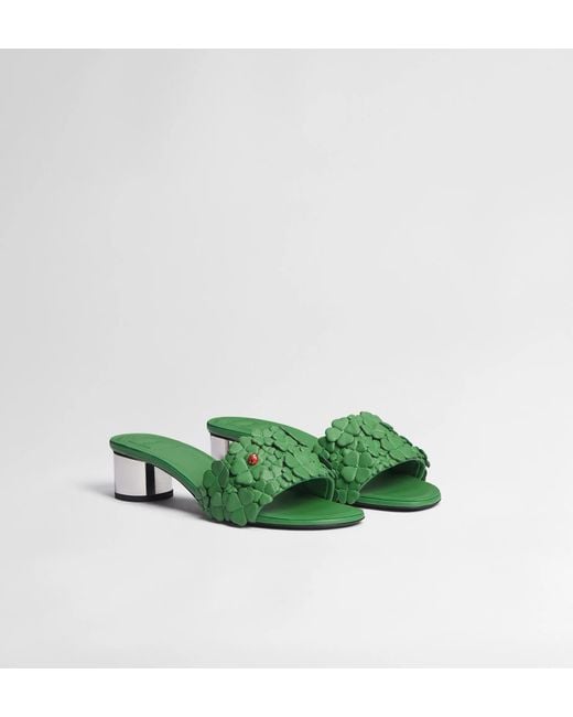 Dior Green Bloom Heeled Slide