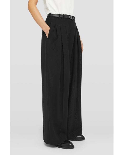 Jil Sander Black Belted Trousers