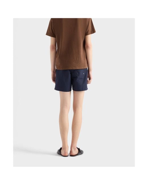 Prada Blue Belted Swim Shorts for men