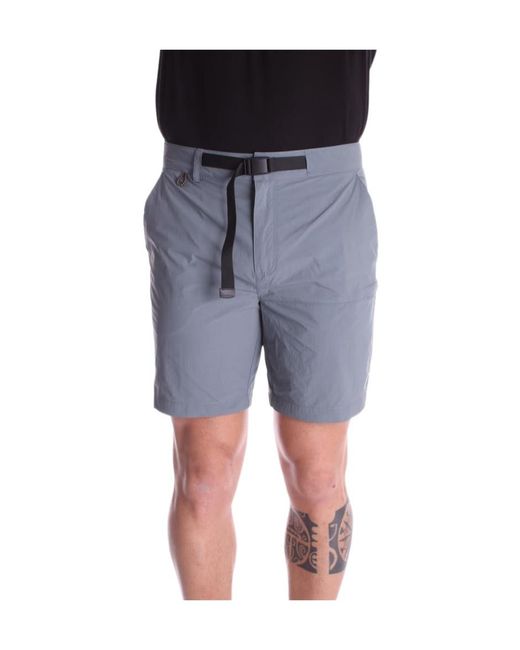 K-Way Blue Belt Loop Shorts for men