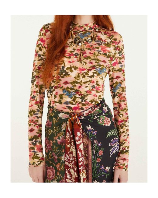 Farm Rio Multicolor Long Sleeve Top