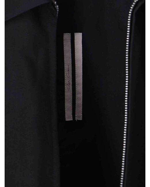 Rick Owens Blue Zipped Jacket for men