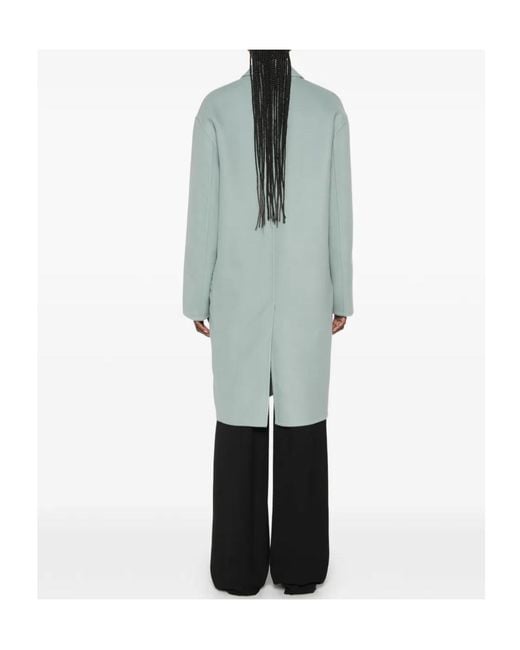 Fabiana Filippi Blue Single-Breasted Coat