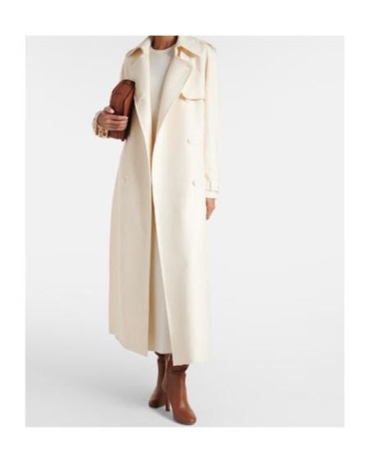 Gabriela Hearst Natural Detachable Belt Trench Coat