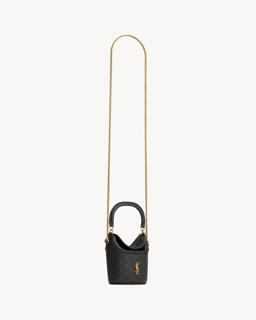 Saint Laurent Black Gaby Mini Bucket