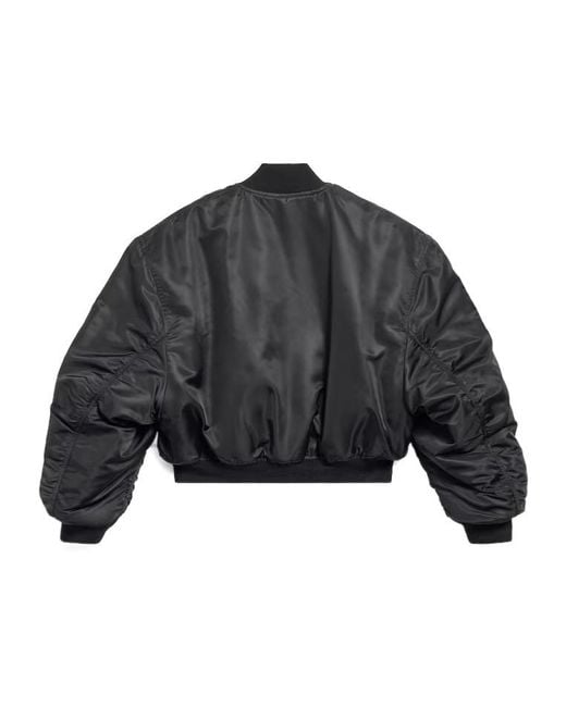 Balenciaga Gray Standard Bomber Jacket