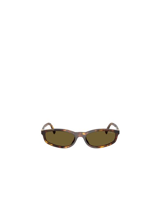 Miu Miu White Eyewear Oval-Frame Sunglasses