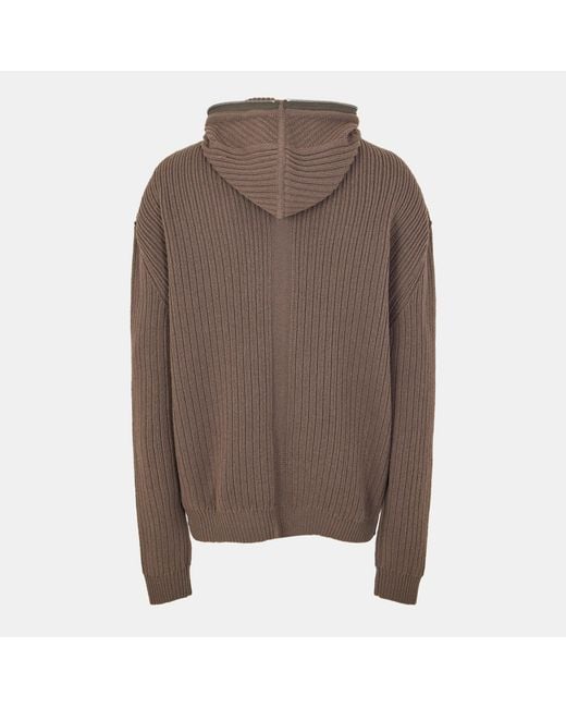Rick Owens Brown Solid-Color Zip Hoodie for men