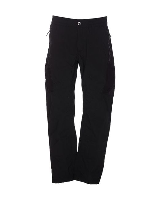 C P Company Black Elastic Waist Casual Pants for men