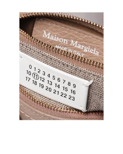 Maison Margiela Natural Numbers-Patch Zipped Mini Shoulder Bag