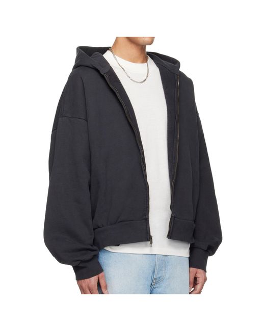 Fear Of God Blue Embroidered Classic Full Zip Hoodie for men