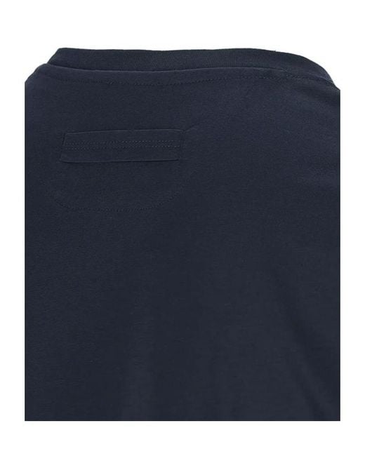 Zegna Blue Short Sleeve Crewneck T-Shirt for men