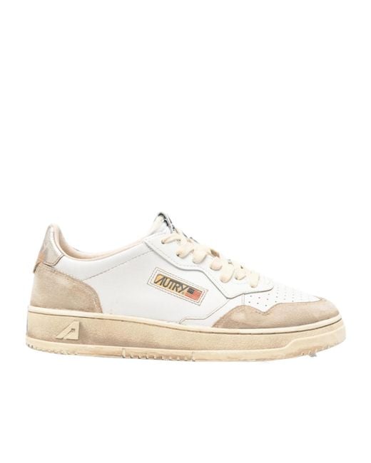 Autry Natural Super Vintage Logo-Detail Sneakers for men