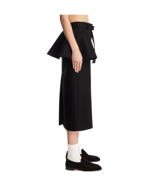 Sacai Black Belted Skirt