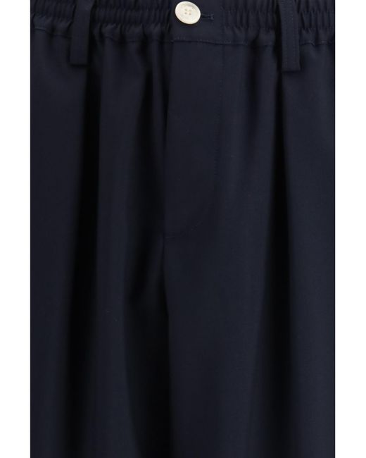 Marni Blue Merino Wool Pants for men