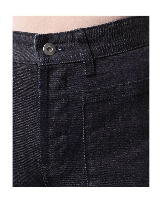 Jil Sander Blue Pocketed Denim Shorts