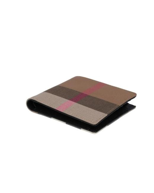 Burberry Brown Double-Fold Wallet for men