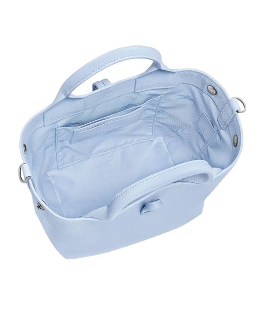 Longchamp Blue Small Le Roseau Toggle-Fastening Tote Bag