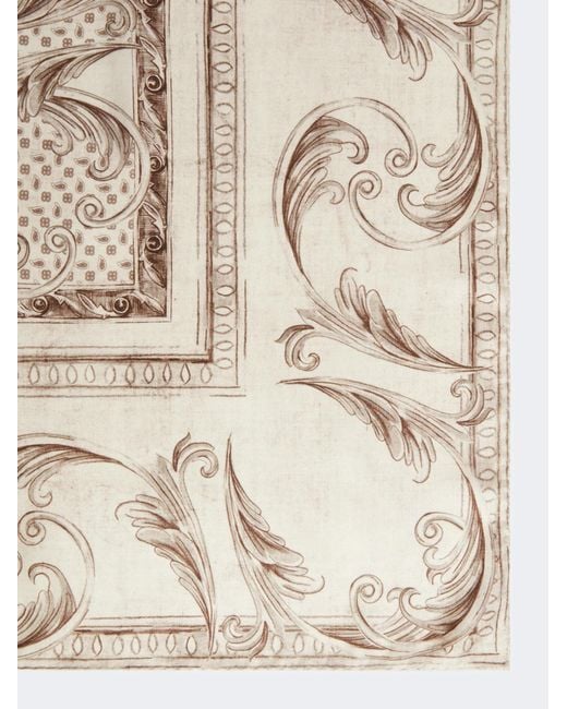 Max Mara Natural Printed Scarf