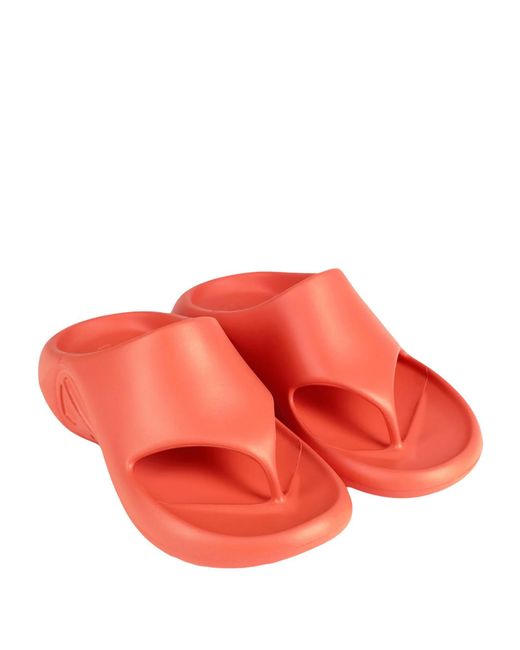 DIESEL Pink Solid Color Flip Flops