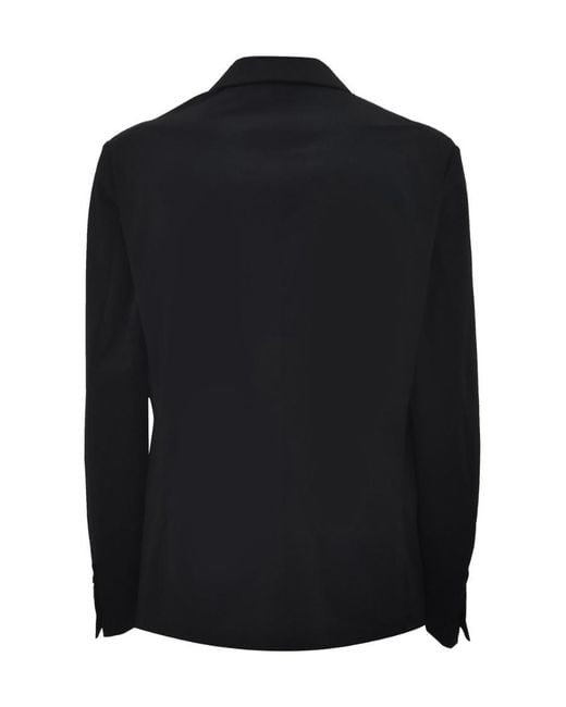 ARMANI EXCHANGE Black Single-Breasted Blazer for men