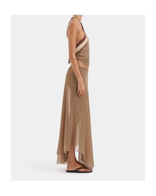 Sir Brown Cooper Scarf Top