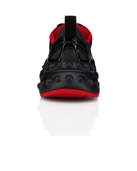 Christian Louboutin Black So Flo Mesh Runner Sneakers for men