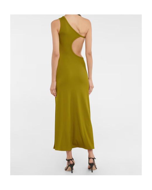 Christopher Esber Green One-Shoulder Dress