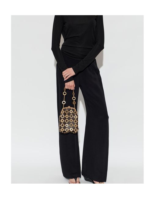 Cult Gaia Black Zippered Casual Pants
