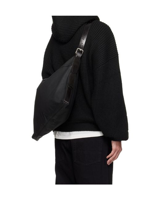 Fear Of God Black Hooded Waffle Hoodie for men
