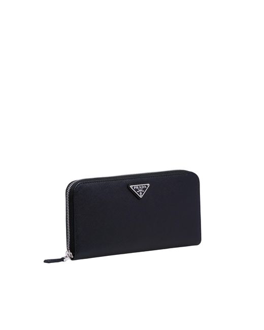 Prada White Zipped Around Wallet