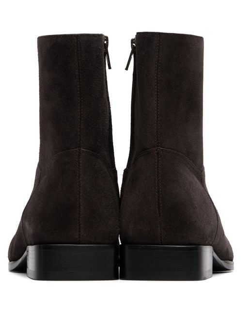 Fear Of God Black Zippered Ankle Boots for men