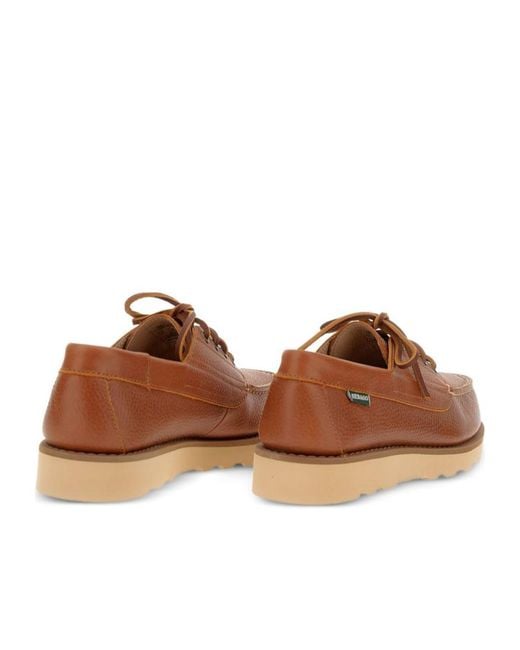 Sebago Brown Leather Loafers for men