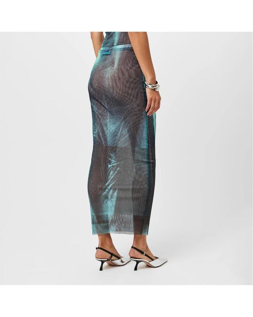 Jean Paul Gaultier Green Midi Skirt