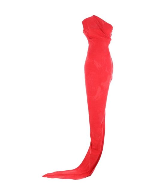 Vivienne Westwood Women's Red Asymmetrical Zip-Fastening Dress
