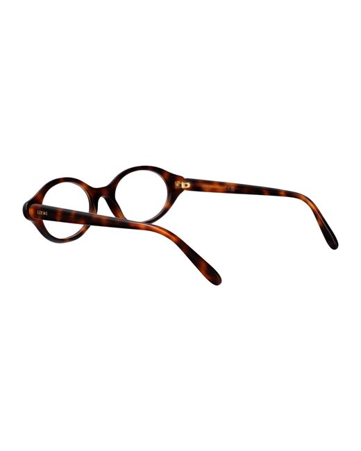 Loewe White Oval Frame Glasses