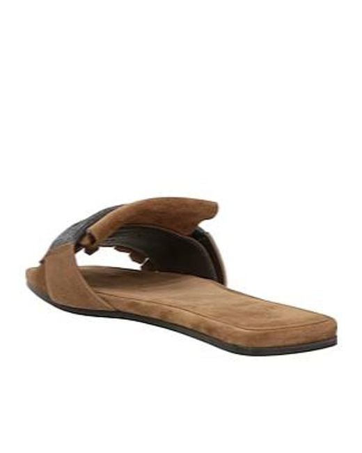 Brunello Cucinelli Brown Suede Slippers