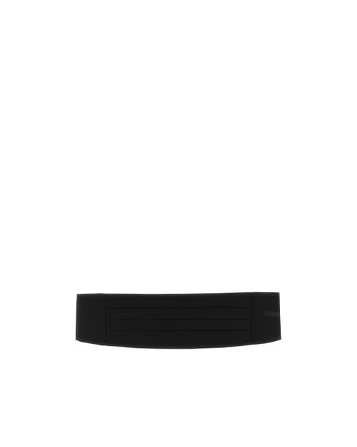 Pal Zileri White Pleated Tuxedo Belt for men
