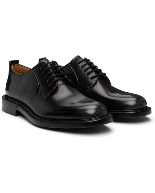 Boss Black Round-Toe Business Shoes for men