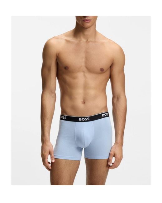 Boss Blue Boxer Briefs for men