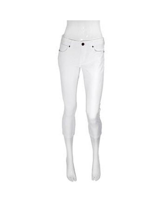 Burberry White High-Waisted Jeans