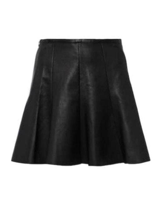 Stouls Black Mila Leather Miniskirt