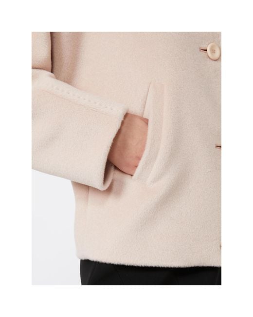 Max Mara Pink Studio Button-Up Coat