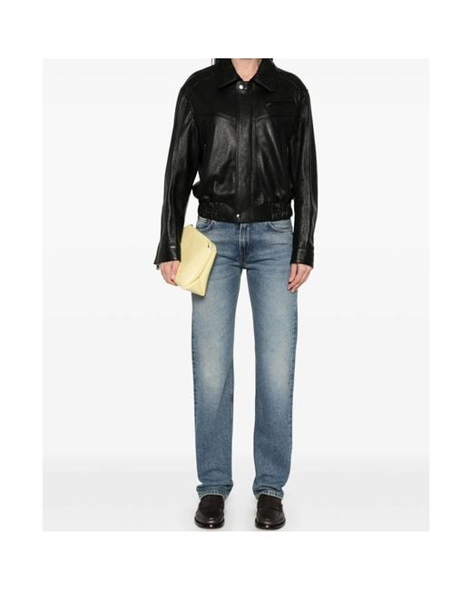 Haikure Blue Cleo Logo Patch Slim Jeans