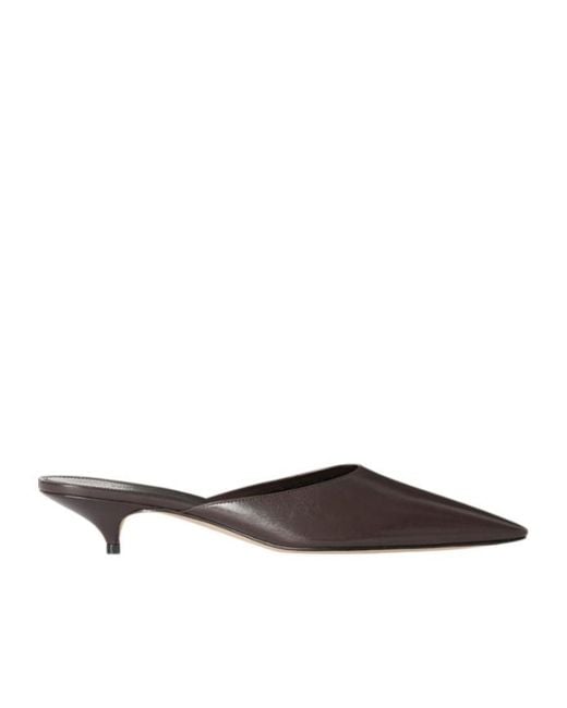 The Row Brown Liisa Kitten Mule