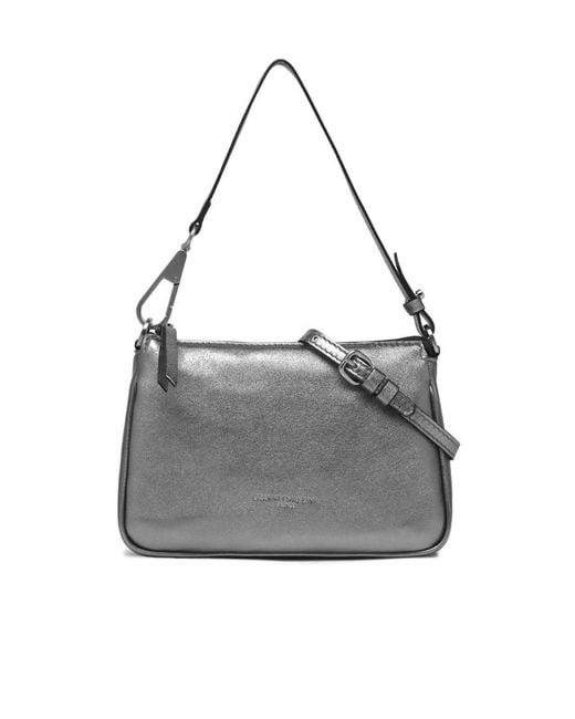Gianni Chiarini Gray Logo Shoulder Bag