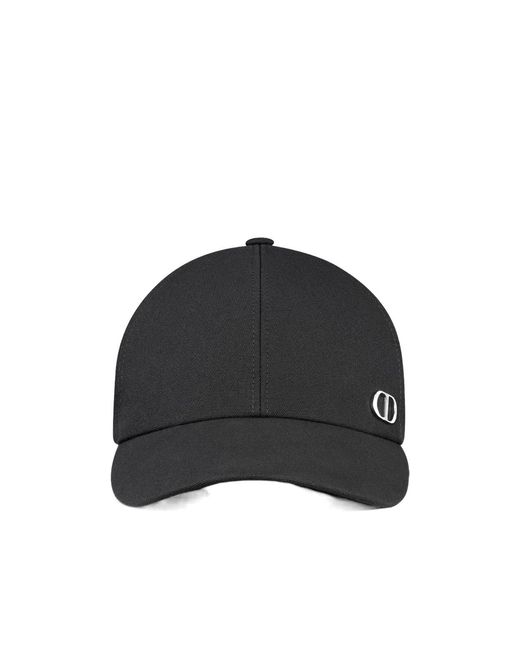 Dior Black Homme Logo Plaque Baseball Cap for men