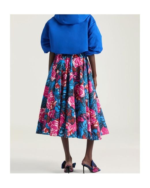 Givenchy Red Long Circular Skirt