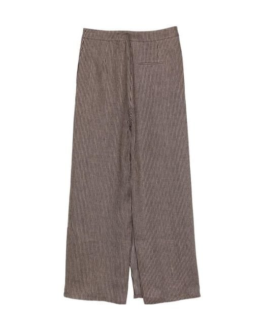 Alysi Gray Wide-Leg Trousers